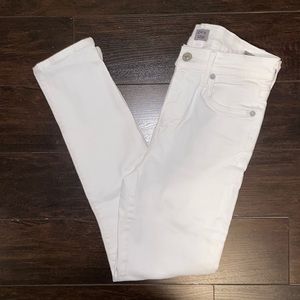 Citizens of Humanity Rocket Crop High Rise Skinny in White